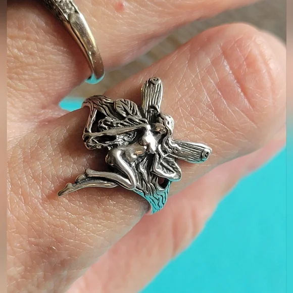 Fay Fairy Sprite Pixie Ring in Sterling Silver Luxury Designer Celebrity #117 - Picture 4 of 10